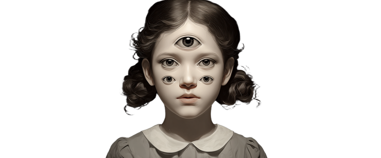 Three-Eyed Girl V2 Vinyl Car Decal Sticker – Waterproof & UV-Resistant 2.3466666666666667"