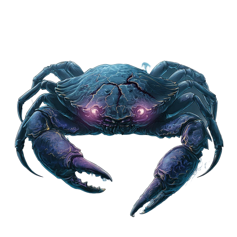 Demonic Crab Horror V2 Vinyl Car Decal Sticker – Waterproof & UV-Resistant 3.4133333333333336"