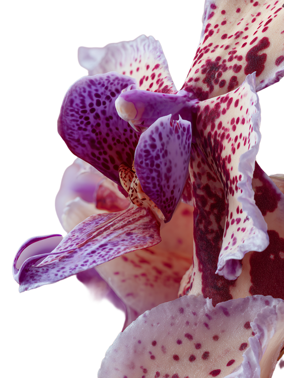 Spotted Orchid Close-Up Vinyl Car Decal Sticker – Waterproof & UV-Resistant 8.213333333333333"