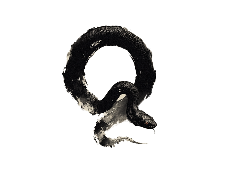 Snake Biting Tail Vinyl Car Decal Sticker – Waterproof & UV-Resistant 6.1866666666666665"