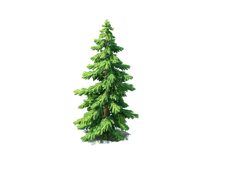 Isometric Pine Tree V2 Vinyl Car Decal Sticker – Waterproof & UV-Resistant 6.1866666666666665"