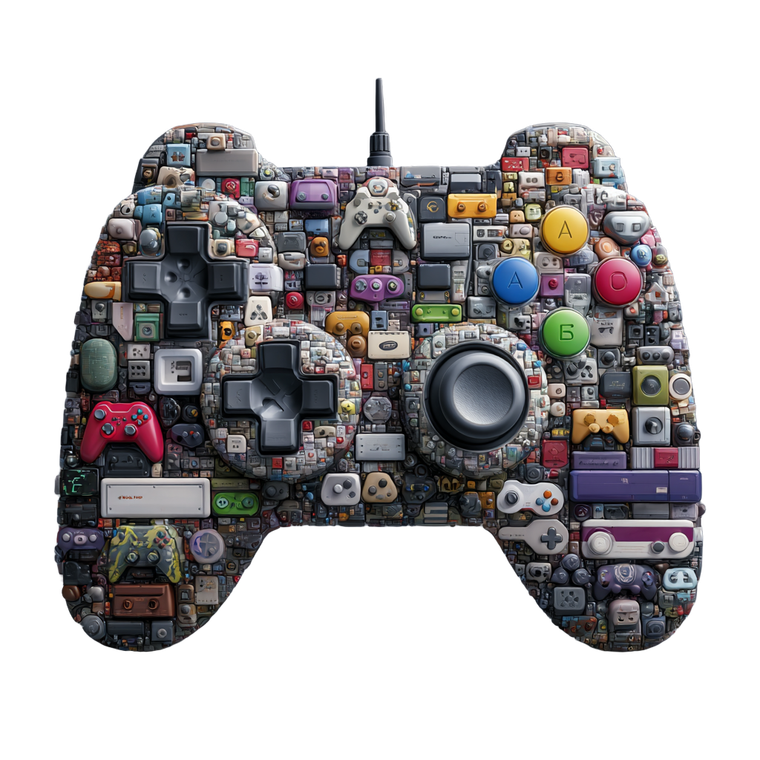 Composite Gaming Controller Vinyl Car Decal Sticker – Waterproof & UV-Resistant 6.826666666666667"