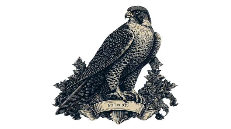 Falcon Crest Emblem Vinyl Car Decal Sticker – Waterproof & UV-Resistant 5.4