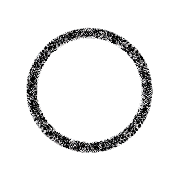 Snake Skin Circle Vinyl Car Decal Sticker – Waterproof & UV-Resistant 3.4133333333333336"