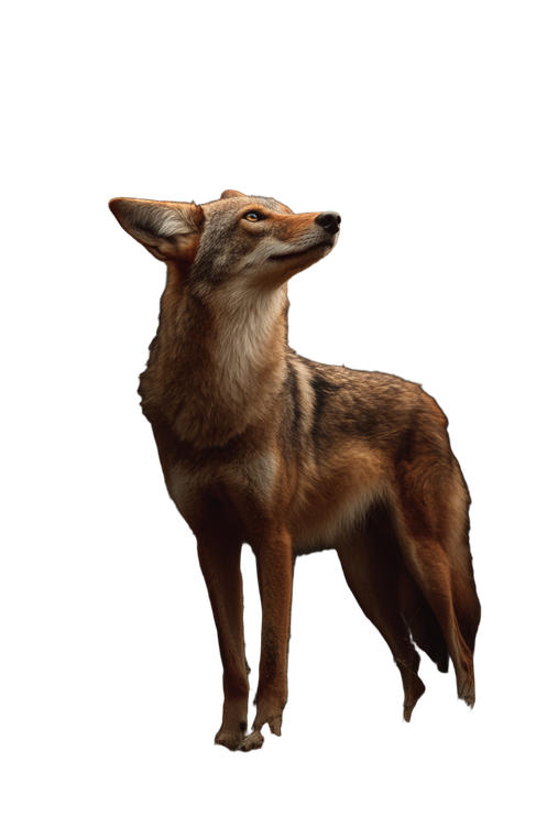 Howling Coyote Portrait Vinyl Car Decal Sticker – Waterproof & UV-Resistant 8.96"