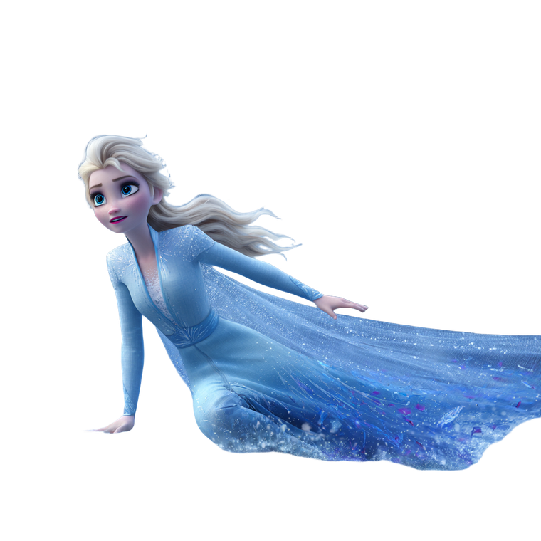 Elsa Gliding Ice Vinyl Car Decal Sticker – Waterproof & UV-Resistant 6.826666666666667"