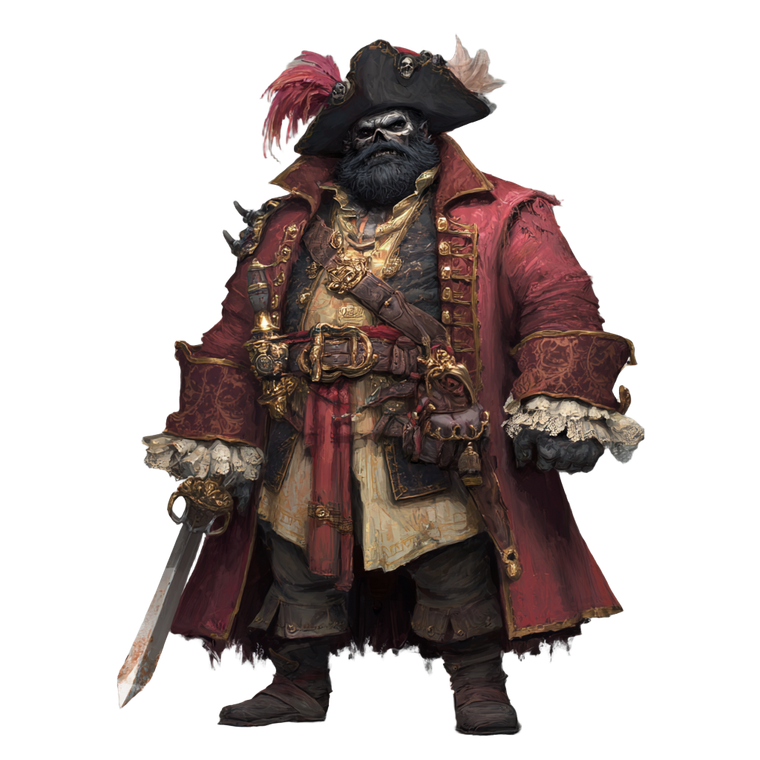 Undead Pirate Captain V5 Vinyl Car Decal Sticker – Waterproof & UV-Resistant 3.4133333333333336"