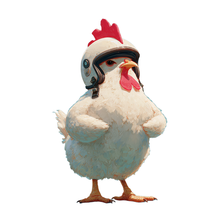 Sassy Chicken Character Vinyl Car Decal Sticker – Waterproof & UV-Resistant 3.4133333333333336"