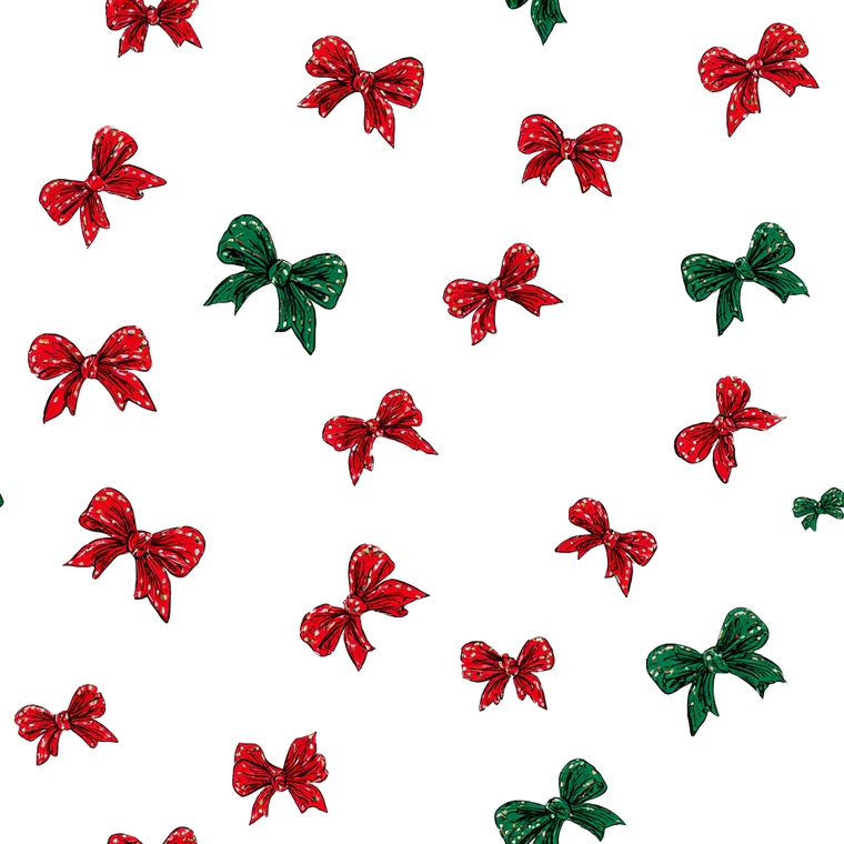 Christmas Bow Pattern Vinyl Car Decal Sticker – Waterproof & UV-Resistant 3.4133333333333336"