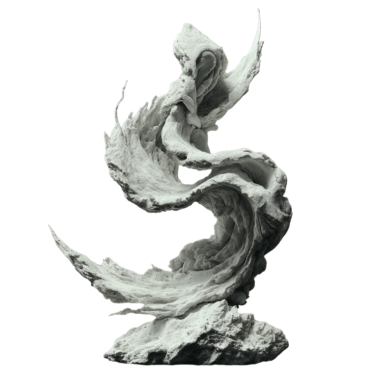 Marble Calligraphy Sculpture Vinyl Car Decal Sticker – Waterproof & UV-Resistant 6.826666666666667"