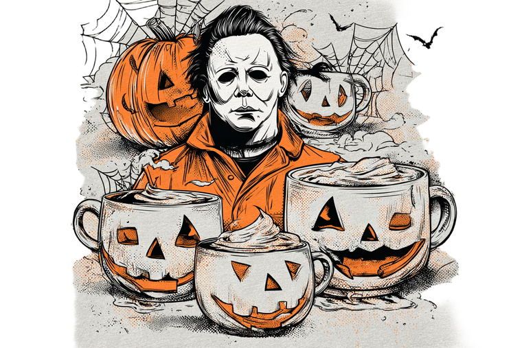 Halloween Mug Characters Vinyl Car Decal Sticker – Waterproof & UV-Resistant 2.986666666666667"