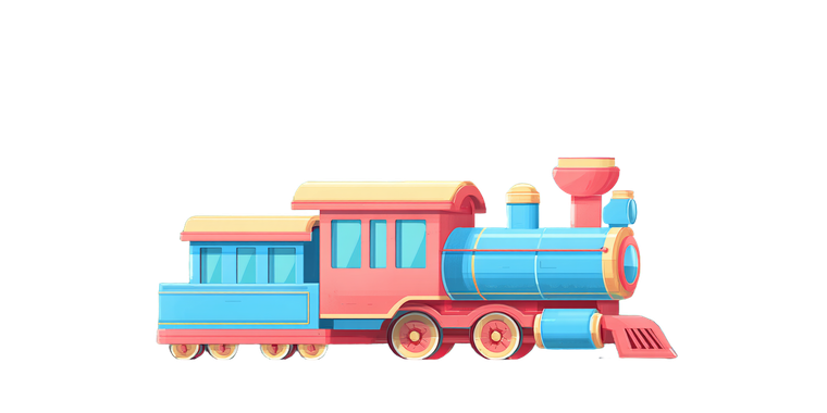 Cartoon Steam Train V2 Vinyl Car Decal Sticker – Waterproof & UV-Resistant 5.12"