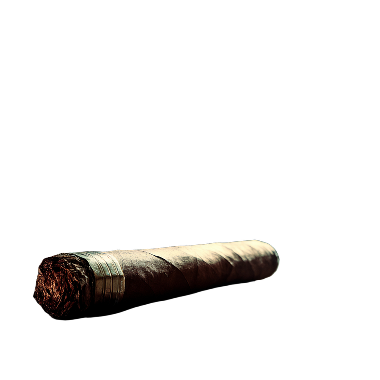 Lit Cigar Resting Vinyl Car Decal Sticker – Waterproof & UV-Resistant 6.826666666666667"