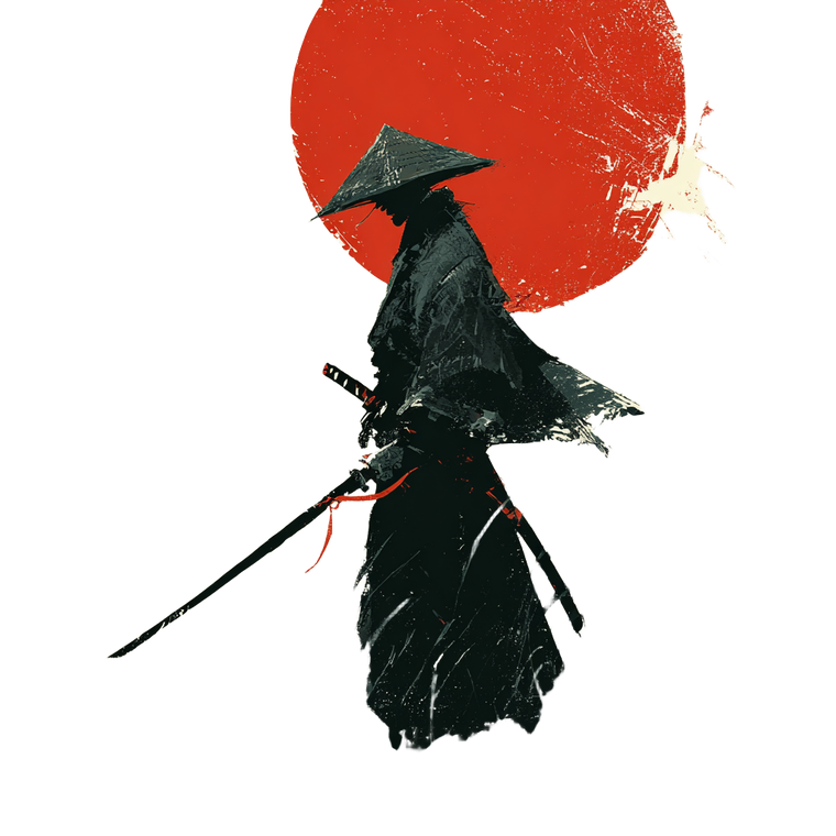 Samurai Warrior V87 Vinyl Car Decal Sticker – Waterproof & UV-Resistant 6.826666666666667"