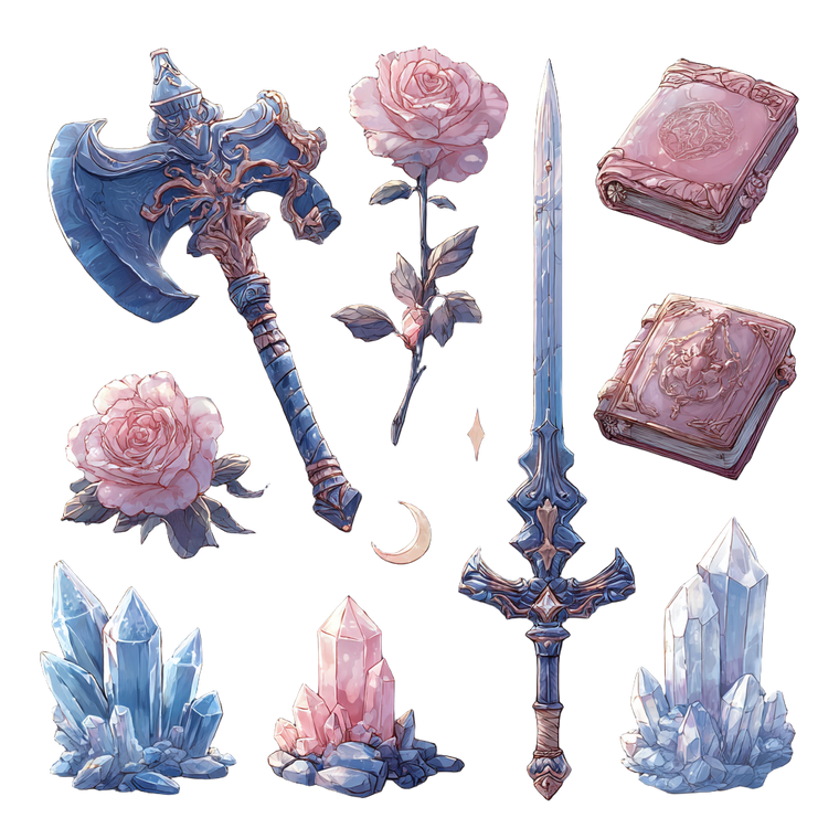 Magical Rpg Items Vinyl Car Decal Sticker – Waterproof & UV-Resistant 6.826666666666667"