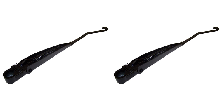 2x Reliable Black Windshield Wiper Arm | Fits 1997-2004 Jeep Wrangler TJ | Direct-Fit for Top Performance