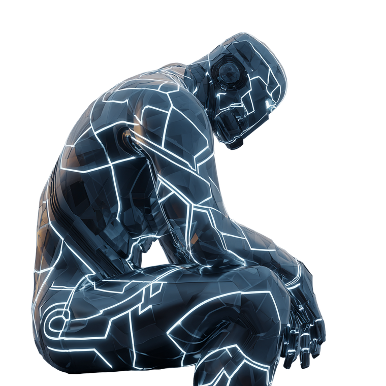 Tron-Inspired Golem Vinyl Car Decal Sticker – Waterproof & UV-Resistant 6.826666666666667"