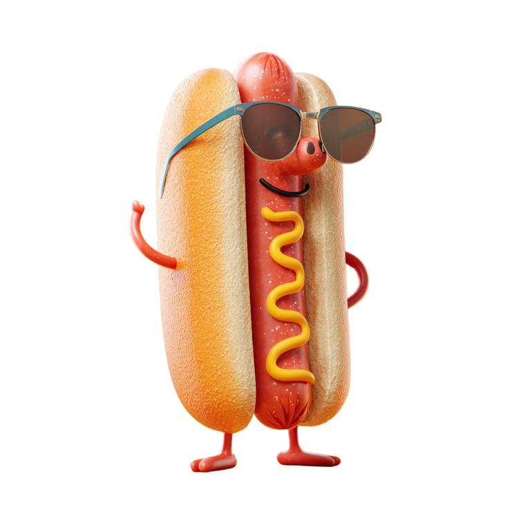 Hot Dog V6 Vinyl Car Decal Sticker – Waterproof & UV-Resistant 3.4133333333333336"