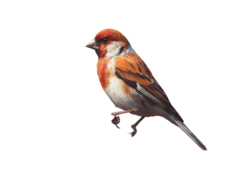 Finch Illustration Vinyl Car Decal Sticker – Waterproof & UV-Resistant 6.1866666666666665"