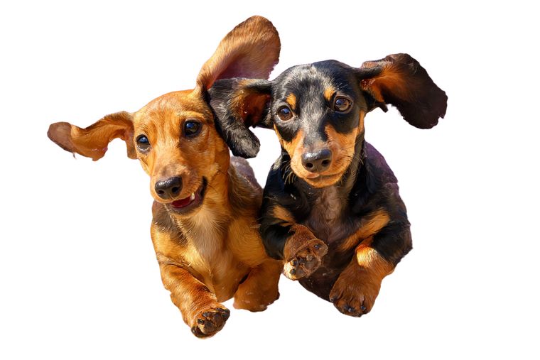 Playing Dachshunds Vinyl Car Decal Sticker – Waterproof & UV-Resistant 2.986666666666667"