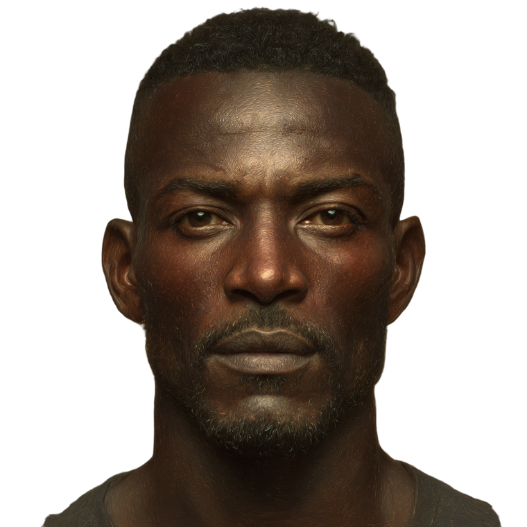 Handsome African Man V2 Vinyl Car Decal Sticker – Waterproof & UV-Resistant 3.4133333333333336"