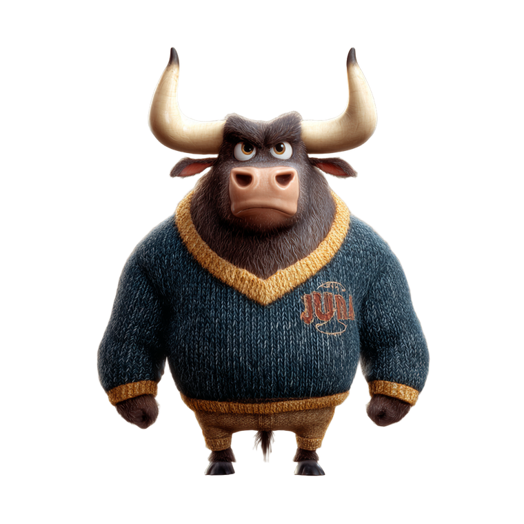 Pixar Bull Character Vinyl Car Decal Sticker – Waterproof & UV-Resistant 3.4133333333333336"