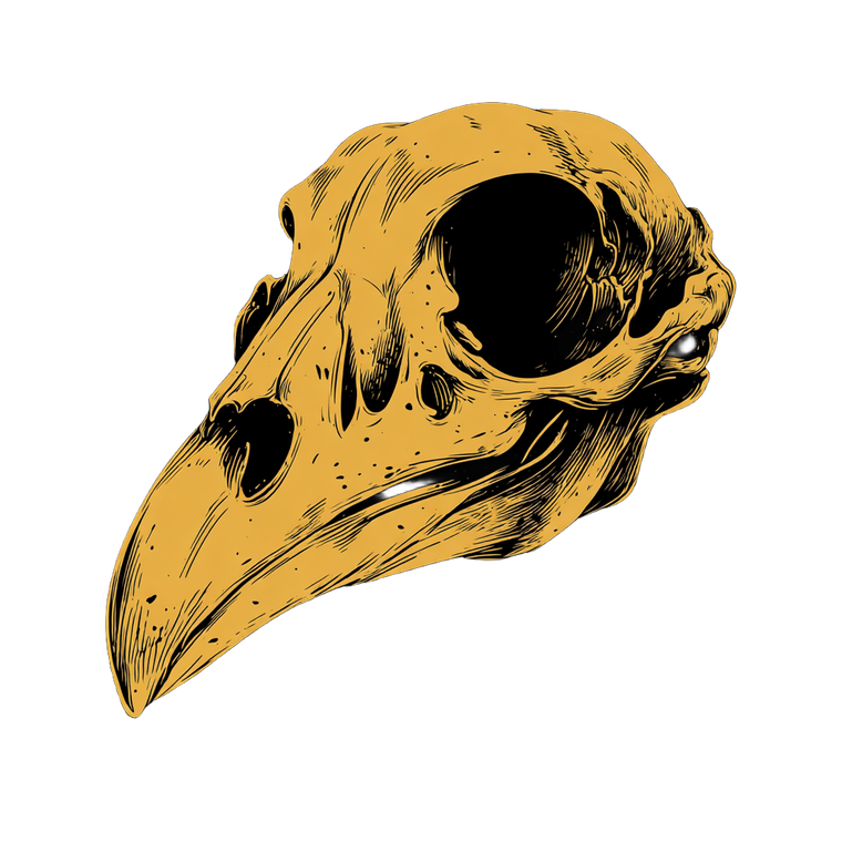 Dodo Skull Vinyl Car Decal Sticker – Waterproof & UV-Resistant 6.826666666666667"