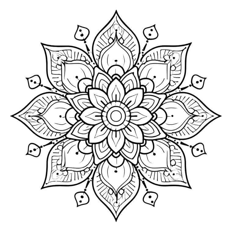 Simple Mandala Vinyl Car Decal Sticker – Waterproof & UV-Resistant 3.4133333333333336"