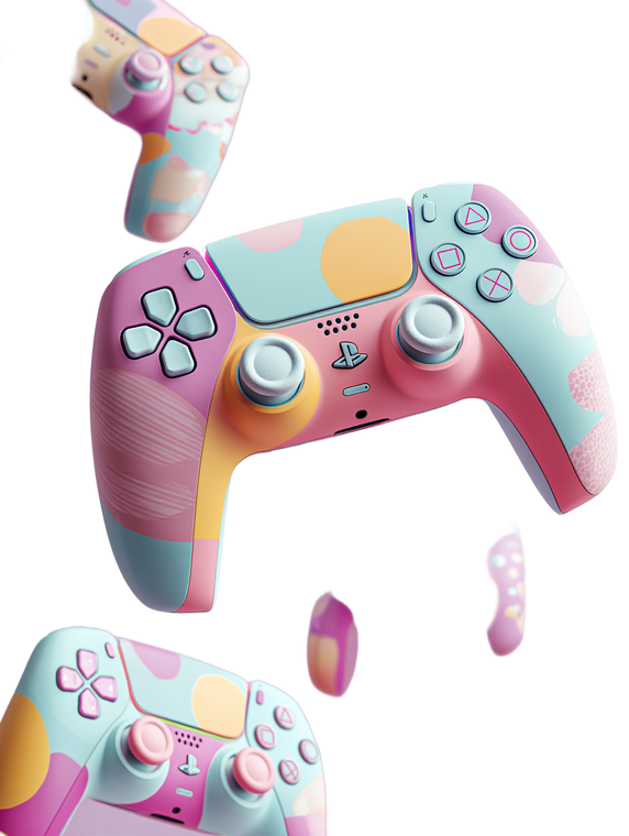 Colorful Gaming Console Vinyl Car Decal Sticker – Waterproof & UV-Resistant 8.213333333333333"