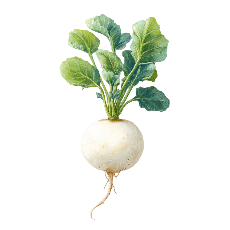 Large White Radish Vinyl Car Decal Sticker – Waterproof & UV-Resistant 3.4133333333333336"