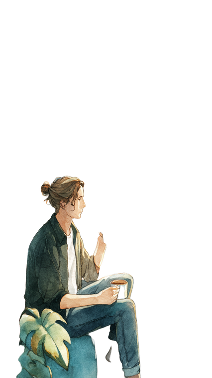 Man By Window V4 Vinyl Car Decal Sticker – Waterproof & UV-Resistant 4.8533333333333335"