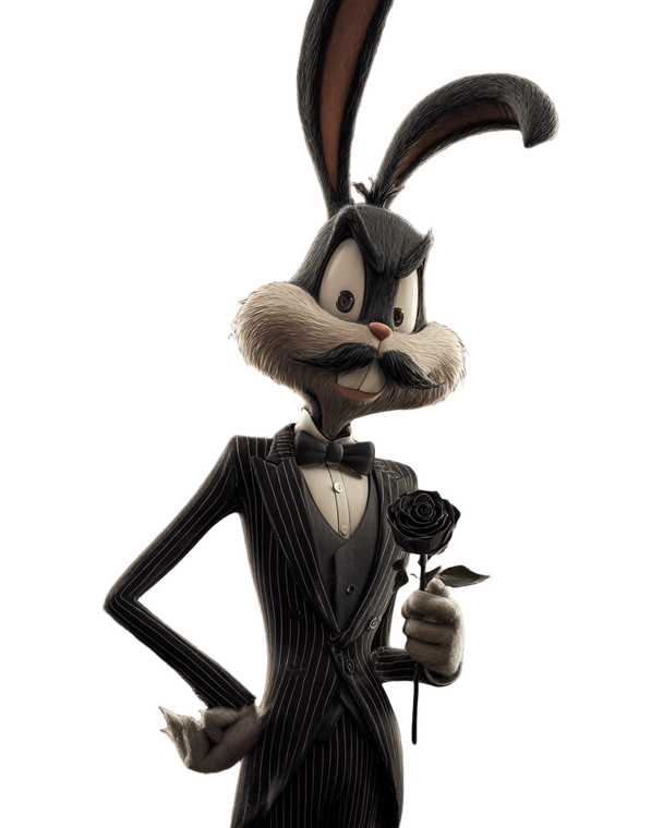 Gothic Bugs Bunny Vinyl Car Decal Sticker – Waterproof & UV-Resistant 8.0"