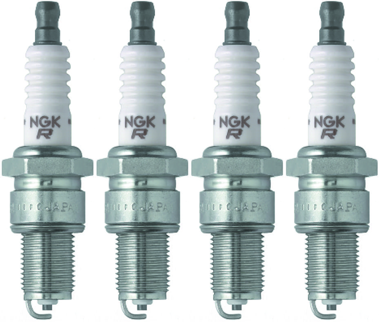 4x NGK BPR5EY-11 V-Power Spark Plug | Increased Fuel Economy, Trivalent Metal Plating, High Performance