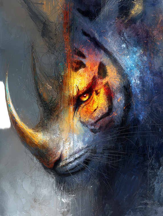 Mystical Liger Creature Vinyl Car Decal Sticker – Waterproof & UV-Resistant 8.213333333333333"