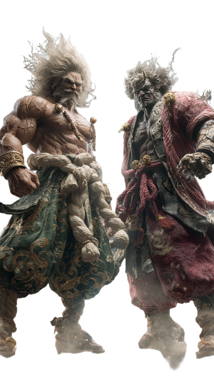 Fujin And Raijin Vinyl Car Decal Sticker – Waterproof & UV-Resistant 9.706666666666667"