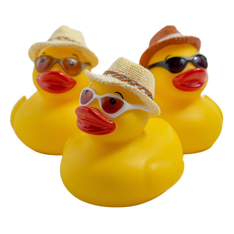 Stylish Rubber Ducks Vinyl Car Decal Sticker – Waterproof & UV-Resistant 3.4133333333333336"