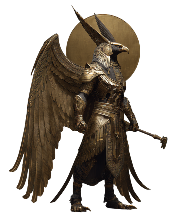 Winged Egyptian God Vinyl Car Decal Sticker – Waterproof & UV-Resistant 3.946666666666666