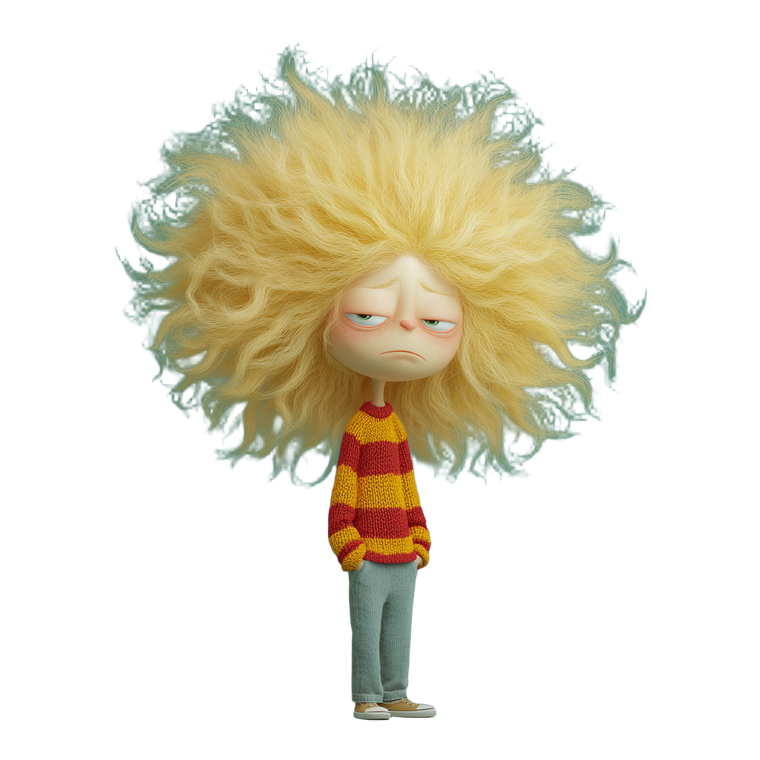Stylized Dandelion Character Vinyl Car Decal Sticker – Waterproof & UV-Resistant 6.826666666666667"