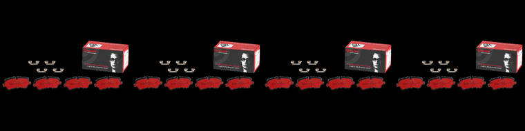 4x Ultra Performance Brembo Brake Pads | Fits Various 2013-2022 Land Rover Models | Ceramic | Low Dust | Set of 4