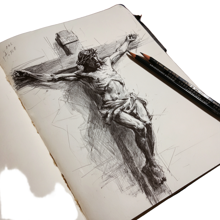 Cross Of Christ V2 Vinyl Car Decal Sticker – Waterproof & UV-Resistant 6.826666666666667"
