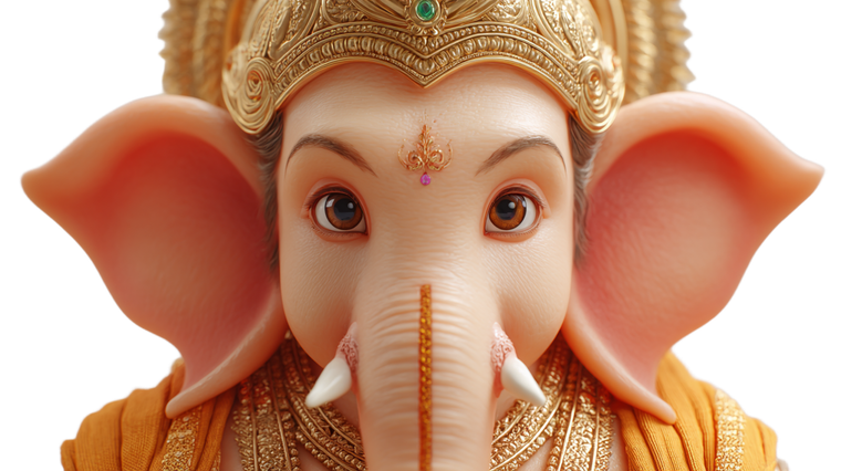 Lord Ganesha Portrait V2 Vinyl Car Decal Sticker – Waterproof & UV-Resistant 5.4