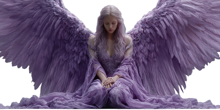 Female Angel Achaiah Vinyl Car Decal Sticker – Waterproof & UV-Resistant 2.56"
