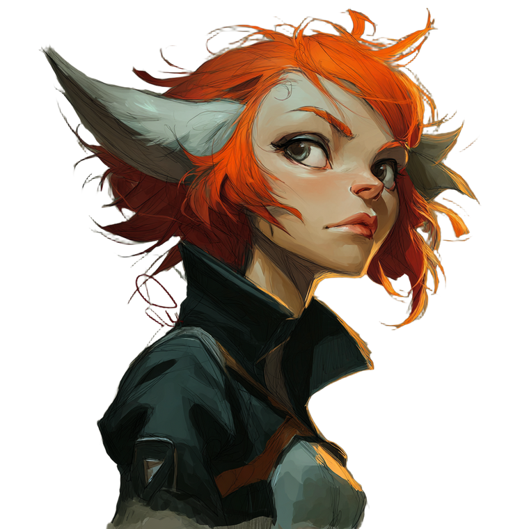 Fantasy Halfling Portrait V2 Vinyl Car Decal Sticker – Waterproof & UV-Resistant 6.826666666666667"