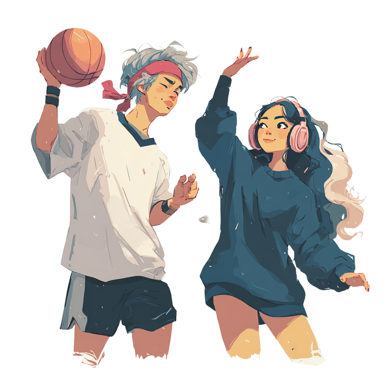 Basketball Players Vector Vinyl Car Decal Sticker – Waterproof & UV-Resistant 6.826666666666667"