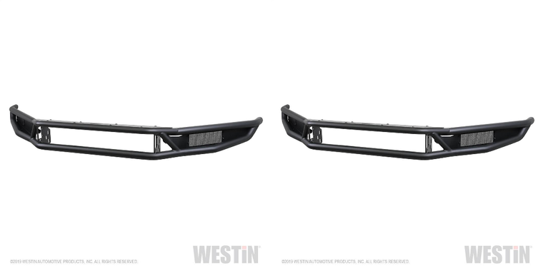 2x Upgrade Your Ride with Westin Automotive Bumper | One Piece Design | Direct Fit | Textured Black Steel