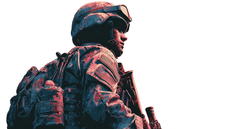 Patriotic Military Poster Vinyl Car Decal Sticker – Waterproof & UV-Resistant 2.72"