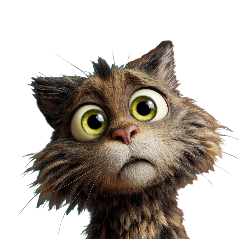 Dopamine Pixar Cat Vinyl Car Decal Sticker – Waterproof & UV-Resistant 3.4133333333333336"