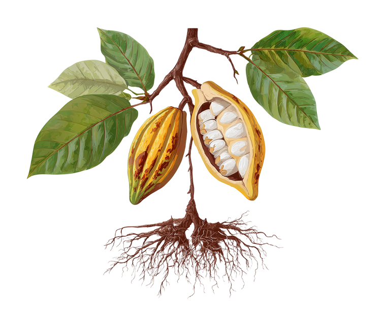 Cocoa Fruit Illustration Vinyl Car Decal Sticker – Waterproof & UV-Resistant 6.613333333333333"