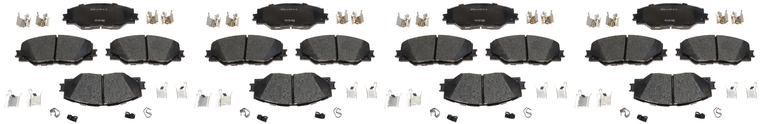 4x High-Performance Brake Pads | Fits Toyota RAV4, Corolla | Noise & Vibration Reduction | Ceramic | Raybestos Brakes