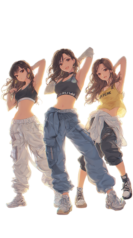 Anime Dancers Practicing Vinyl Car Decal Sticker – Waterproof & UV-Resistant 9.706666666666667"